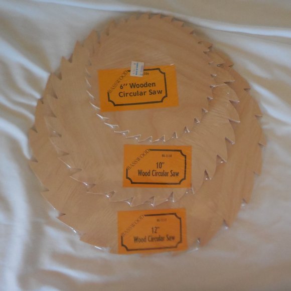 6" Wooden Circular Saw Blade - Pine - Picture 2 of 3